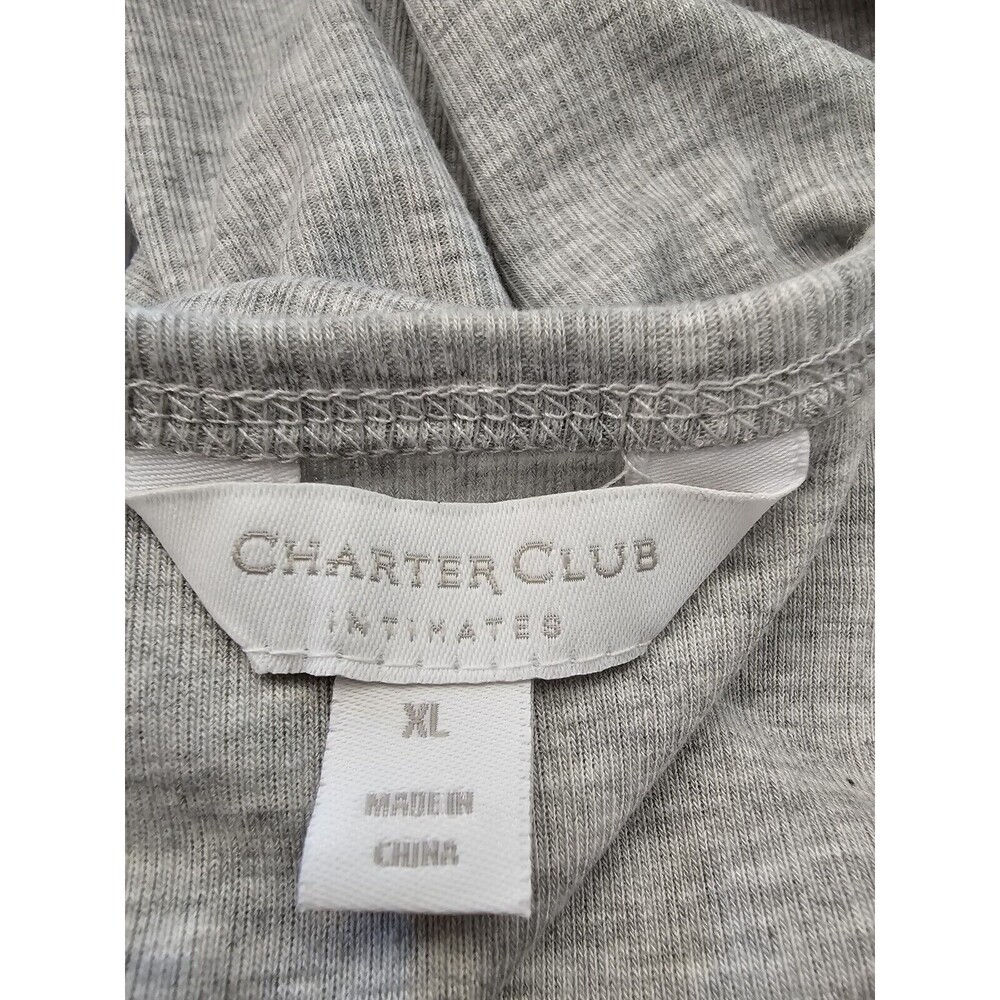 Charter Club Intimates Womens Ribbed Henley T-Shirt Pajama Top Size XL - Picture 5 of 9